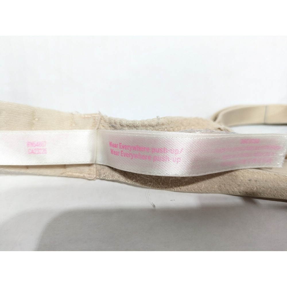 PINK Victoria's‎ Secret Wear Everywhere Push-Up Bra 36C Beige Underwire Padded - Picture 4 of 14